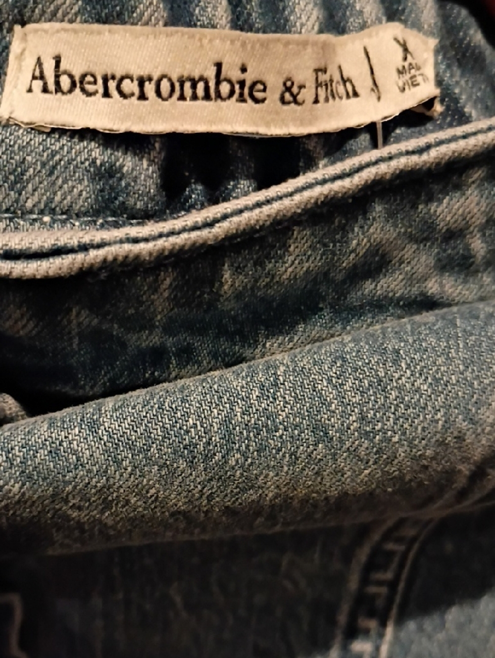 FINAL PRICE Abercrombie & Fitch Light Blue Denim Strapless Dress